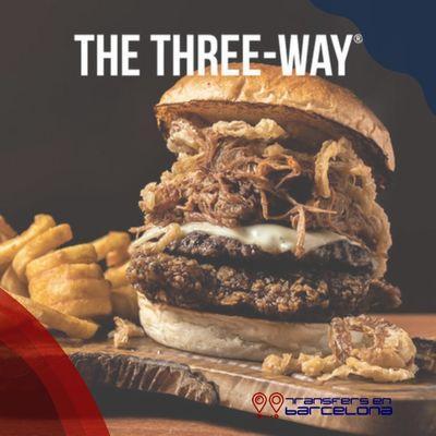 three way hamburguesa big al´s, uno de los mejores restaurantes de barcelona